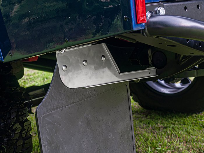 Stainless Steel Rear Mudflap Bracket – Defender 110 / 130