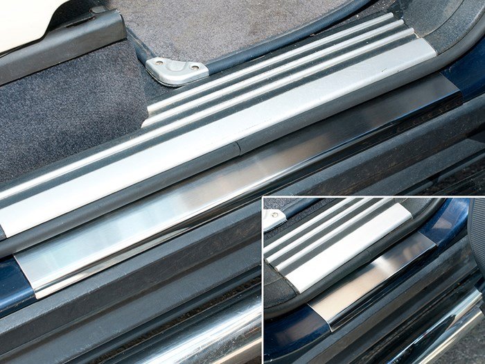 Lower Sill Step Covers Brushed Finish - Rr02 – Range Rover 2002–2012