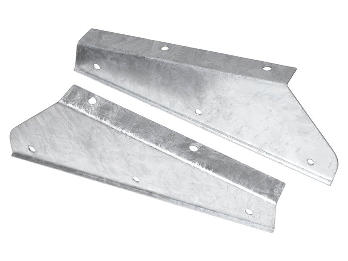 Galvanised Front Mudflap Brackets – Defender