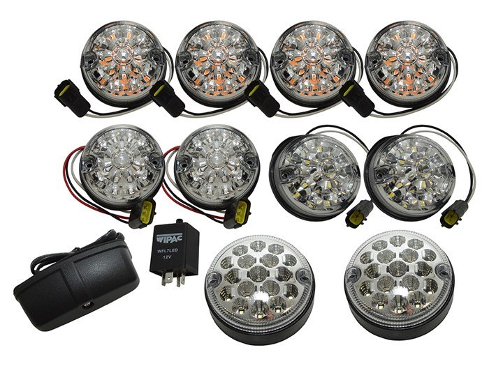 Deluxe Clear Lens Led Light Kit - Series - Def 87 On – Defender 1987–2016 (+2 more)
