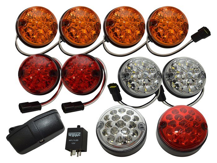 Deluxe Coloured Lens Led Light Kit - Series - Def87 On – Defender 1987–2016 (+2 more)