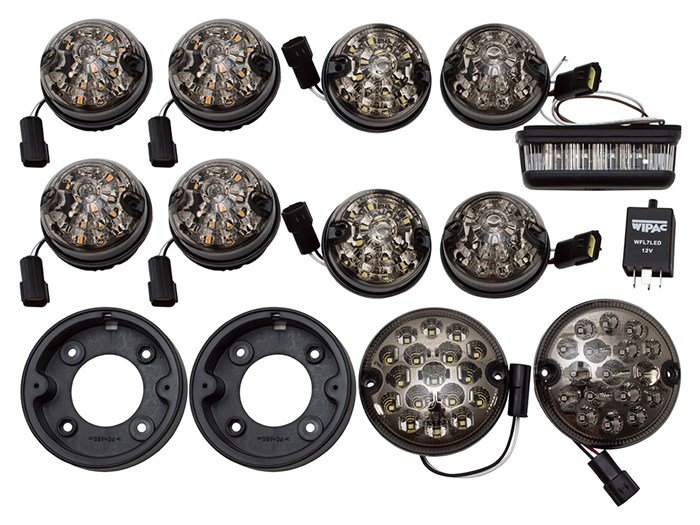 Deluxe Smoked Lens Led Light Kit - Series - Def87 On – Defender 1987–2016 (+2 more)