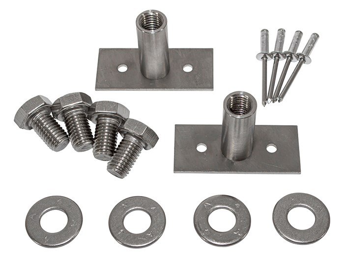 Stainless Steel 2nd Row Seat Belt Mountings – Defender 110 1983–2006 4-Door / 5-Door (+1 more)