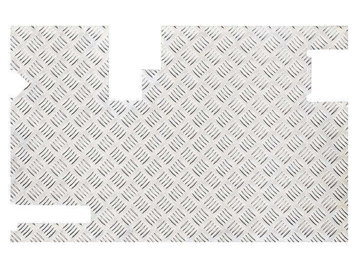 Rear Door Plate - With Wiper - Def 2002 On – Defender late