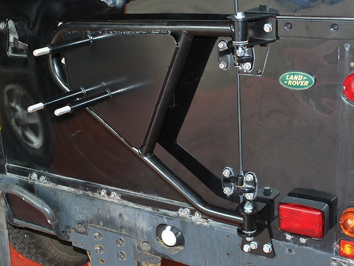 Swing Away Rear Door Mount Spare Wheel Carrier – Defender (+1 more)