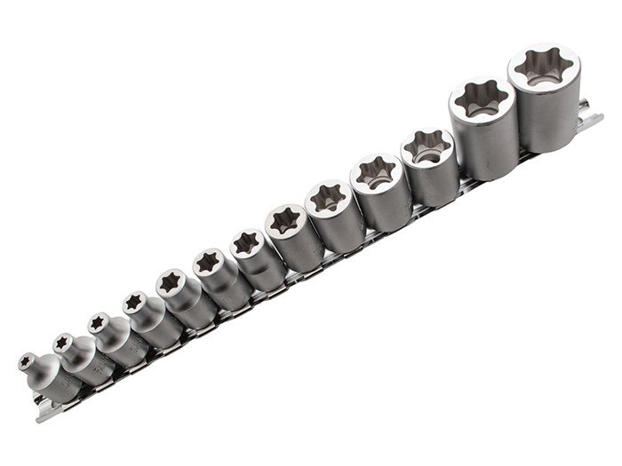 Flat Cut Star Socket Set 13pc – Laser