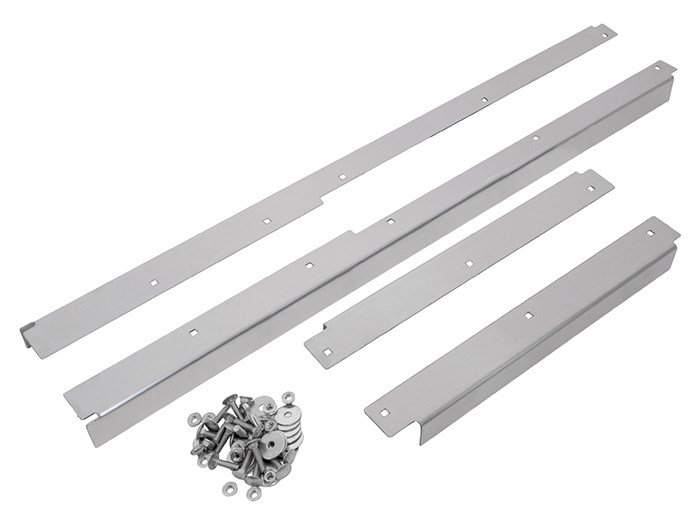 Brushed Stainless Steel Front & 2nd Row Door Threshers – Defender 1983–2016 (+1 more)