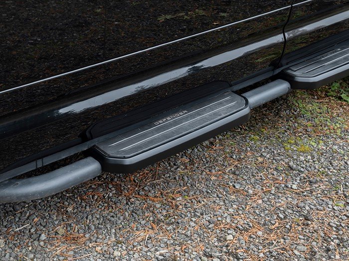 Side Step Covers Def20 90 Smooth Satin Black Pair – Defender 2020 onwards