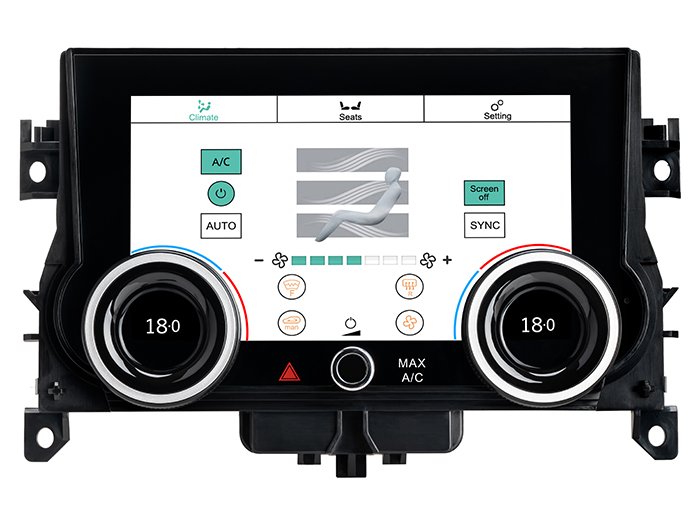 7" Touchscreen Climate Control Upgrade Panel – Range Rover Evoque 2012–2018
