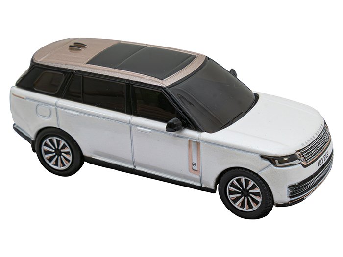 Diecast 1:76 Scale Model – Range Rover 2022 onwards LWB SV / Ice White & Corithian Bronze