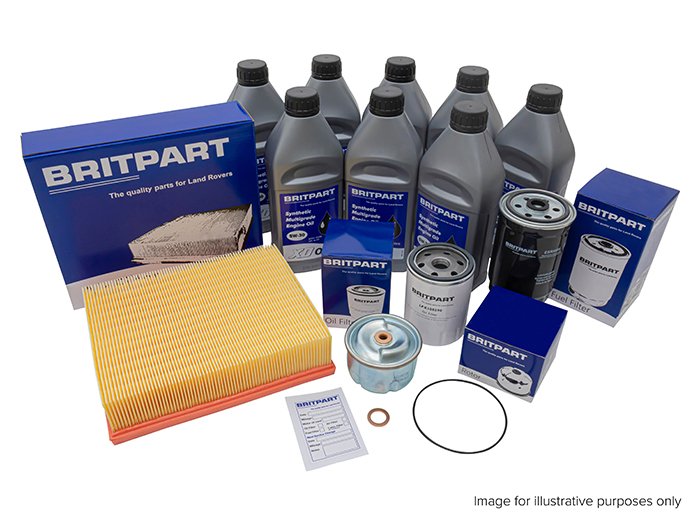 Britpart Service Kit With 5W-30 Oil – Range Rover Sport 2014–2022 3.0 V6 Diesel EA000001 onwards without DPF (+1 more)