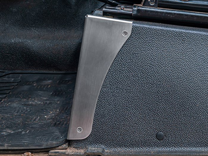 Brushed Stainless Steel Seat Box Protectors – Defender