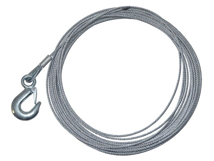 Replacement Galvanised Winch Cable With Hook – Britpart