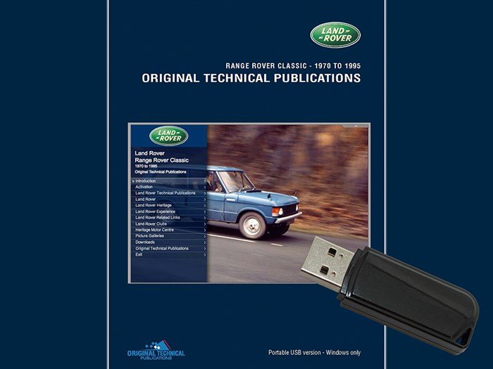 Original Technical Publications – Range Rover Classic 1970–1995