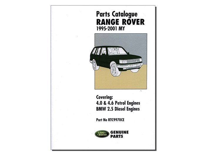 Parts Catalogue P38 – Range Rover P38 1995–2001 4.0 / 4.6 Petrol and BMW 2.5 Diesel engines