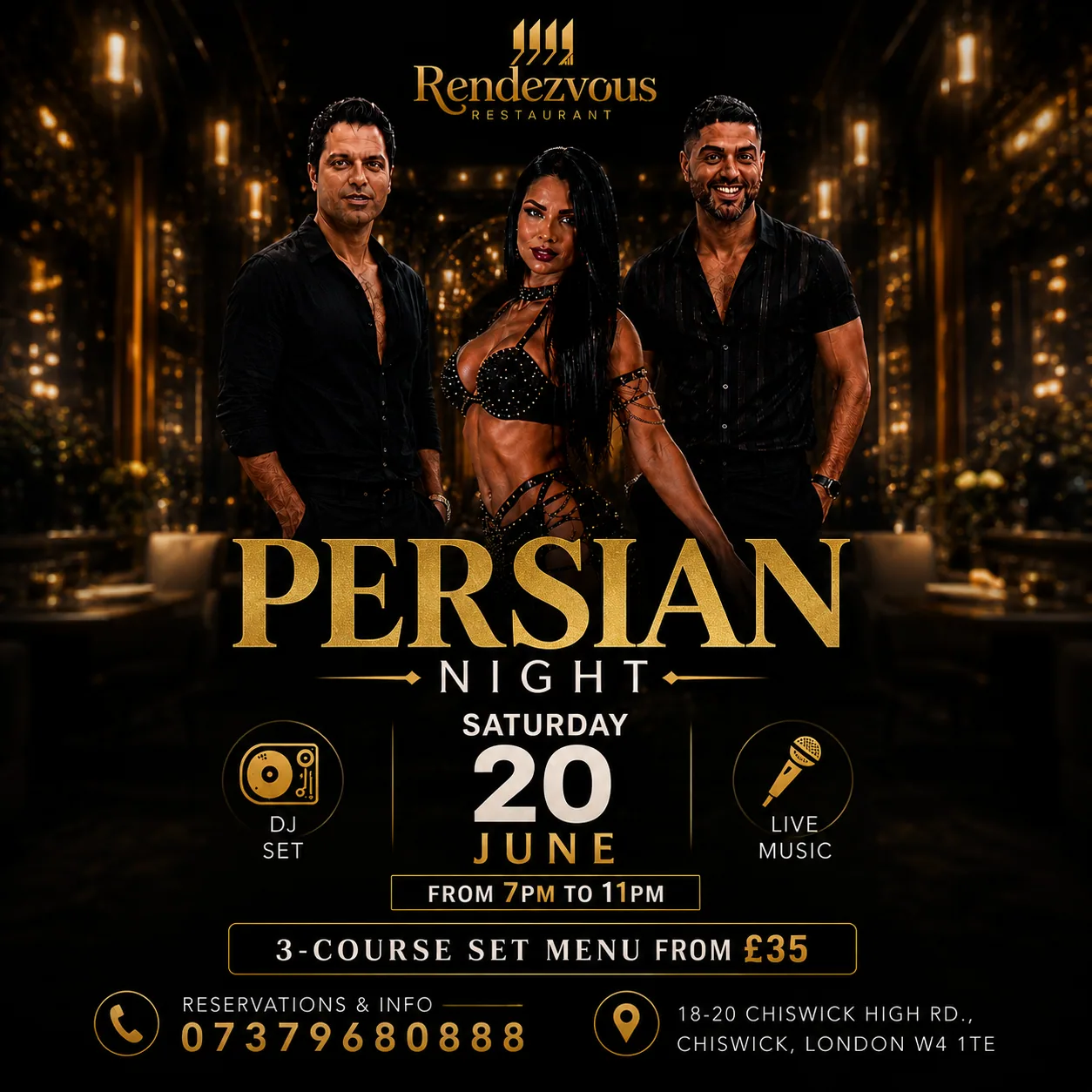 Persian Night at Rendezvous