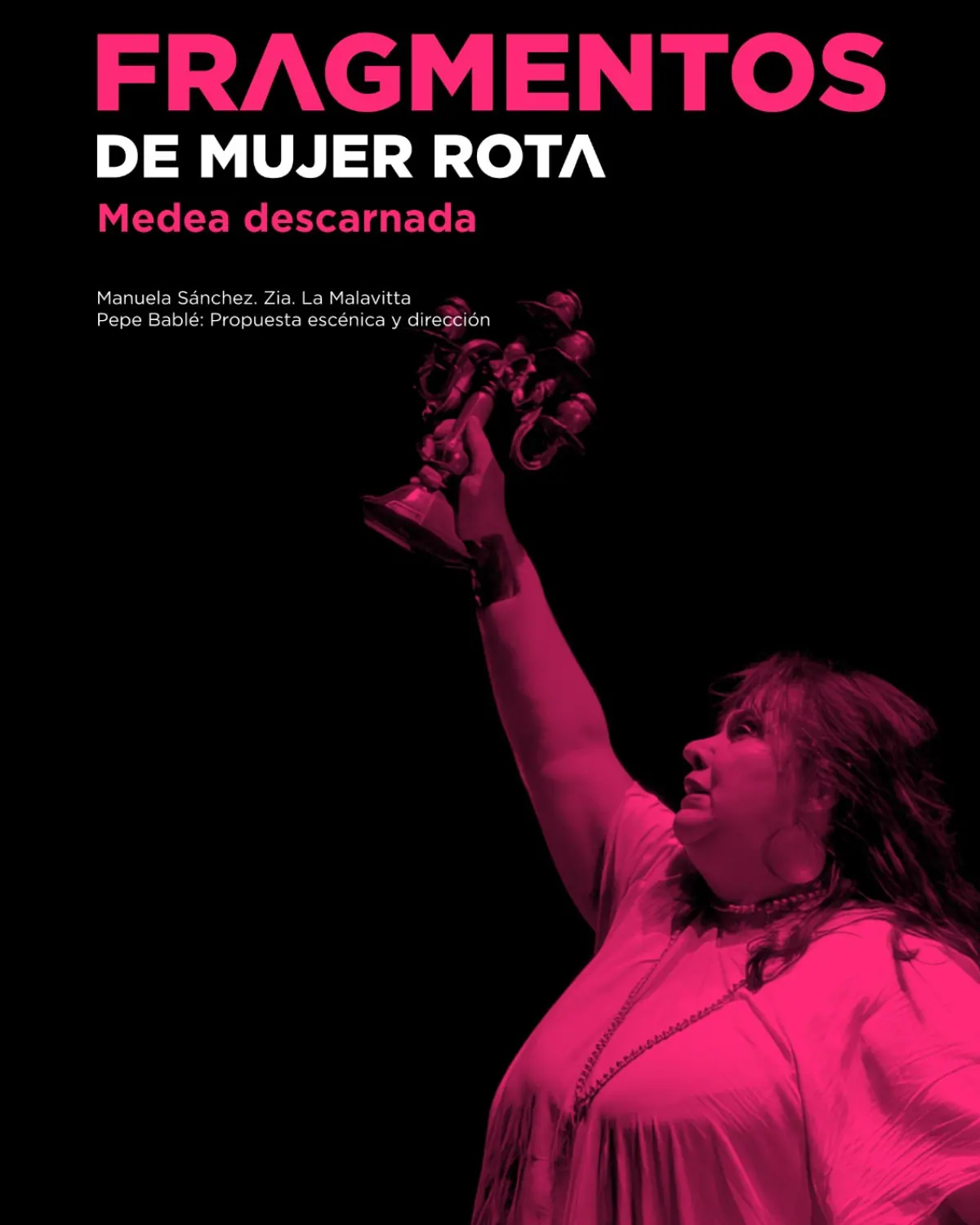 Cartel de Fragmentos de mujer rota - Medea descarnada