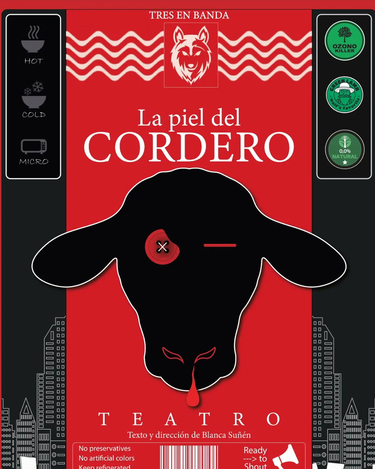 Cartel de La piel del cordero