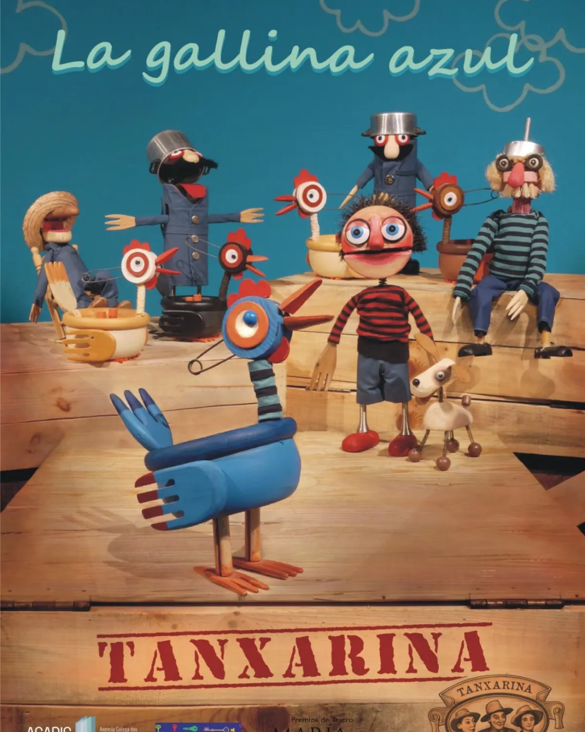 Cartel de LA GALLINA AZUL