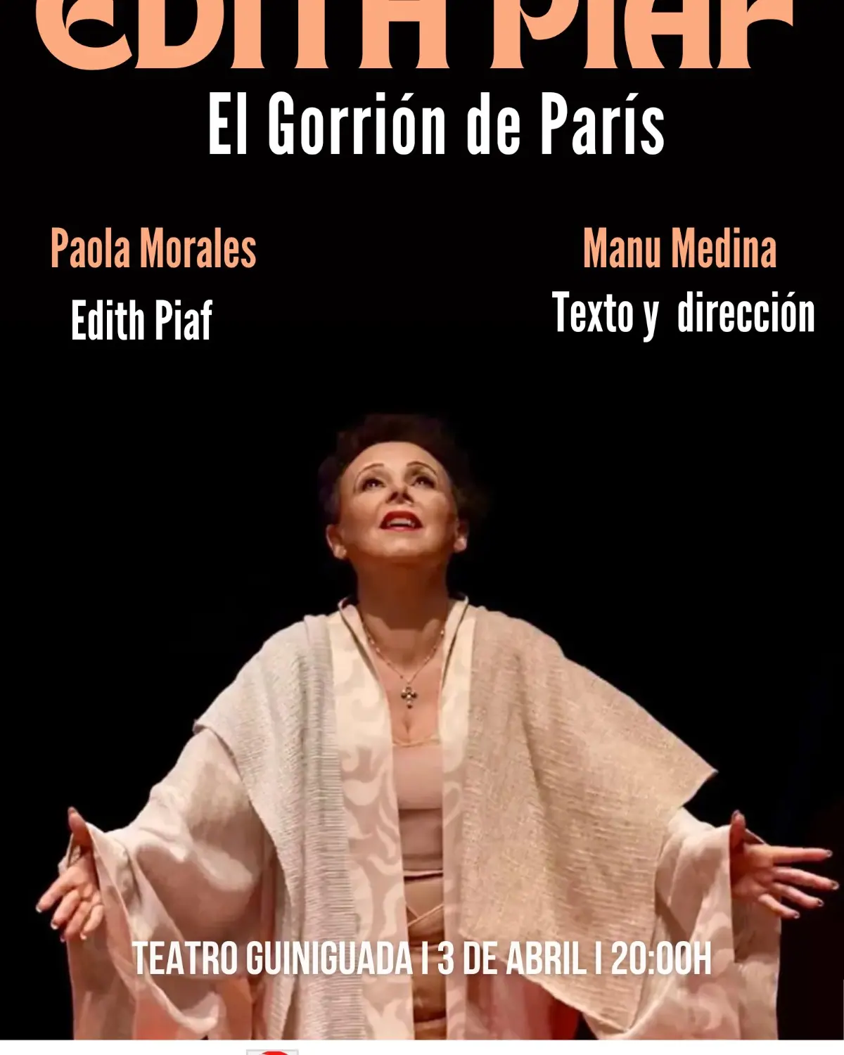 Cartel de EDITH PIAF, el Gorrión de París