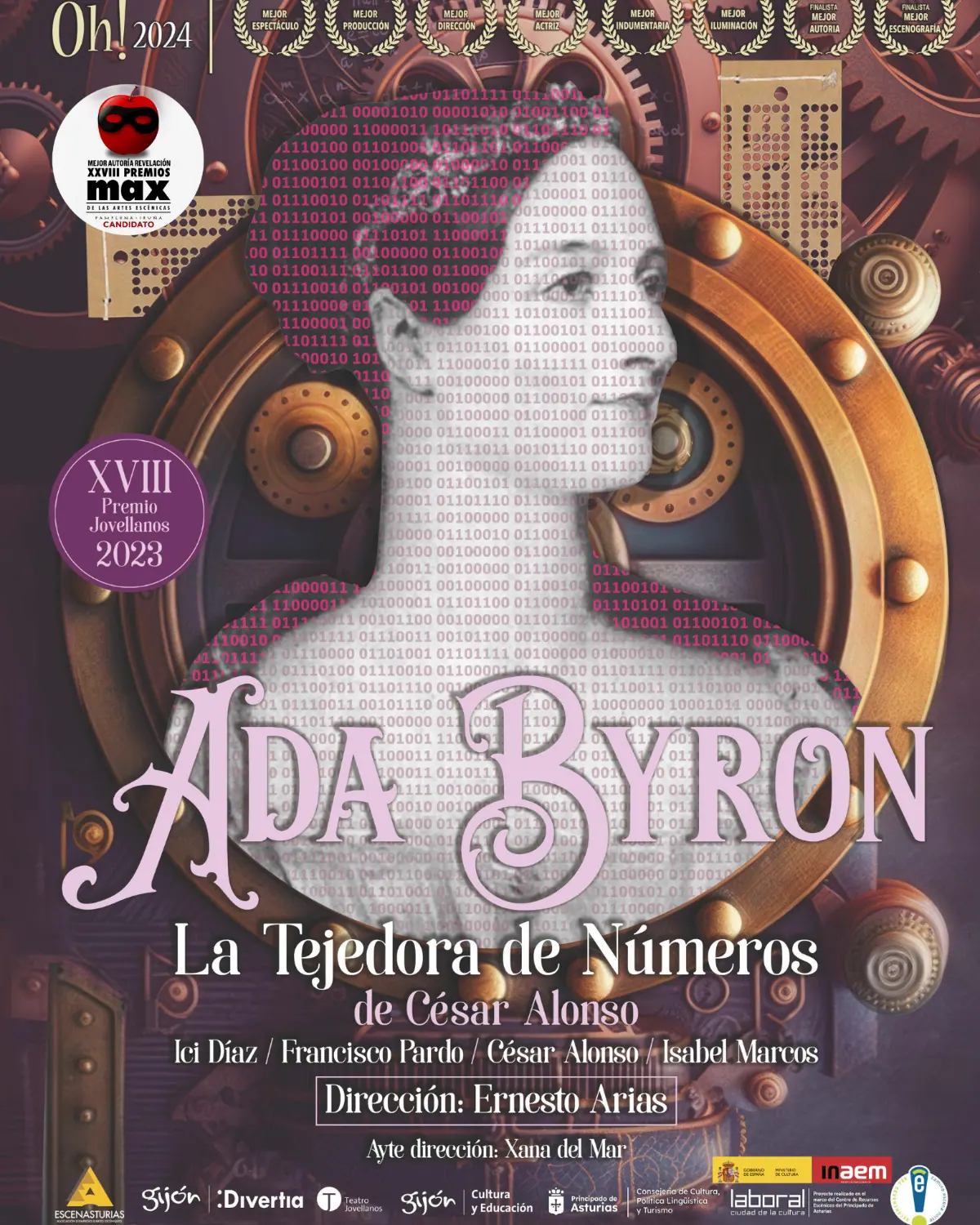 Cartel de Ada Byron: La Tejedora de Números