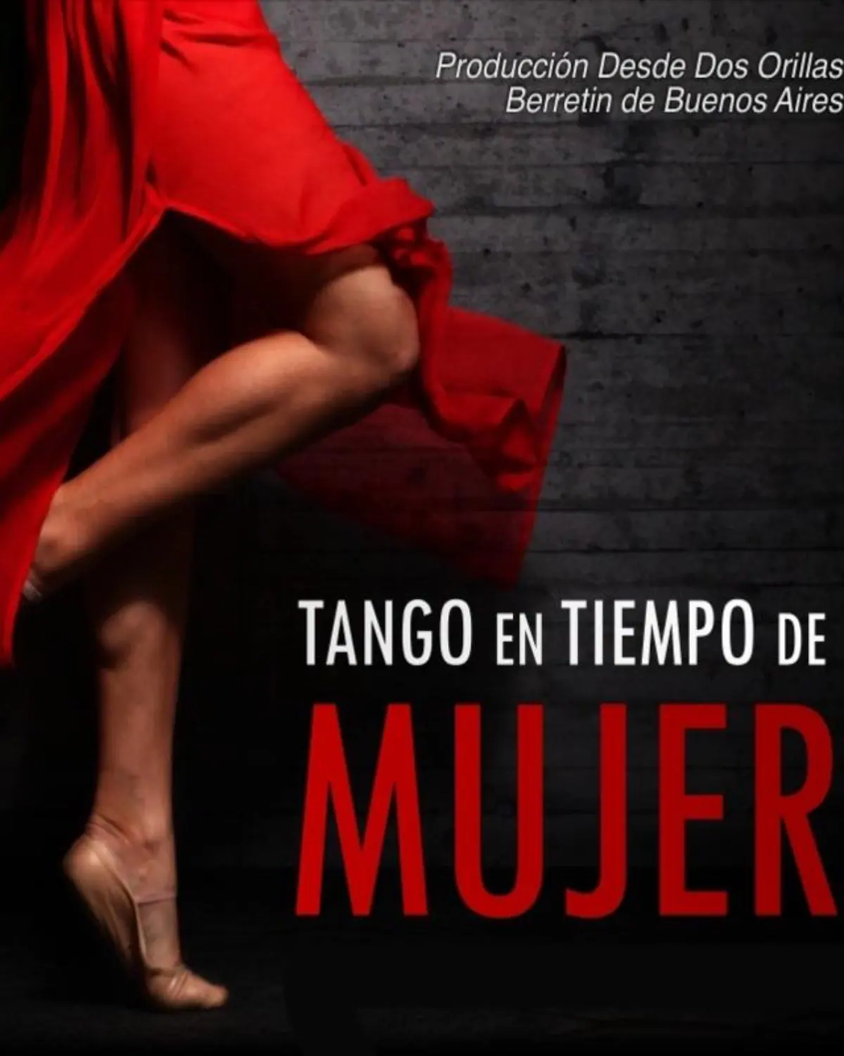 Cartel de TANGO en TIEMPO de mujer