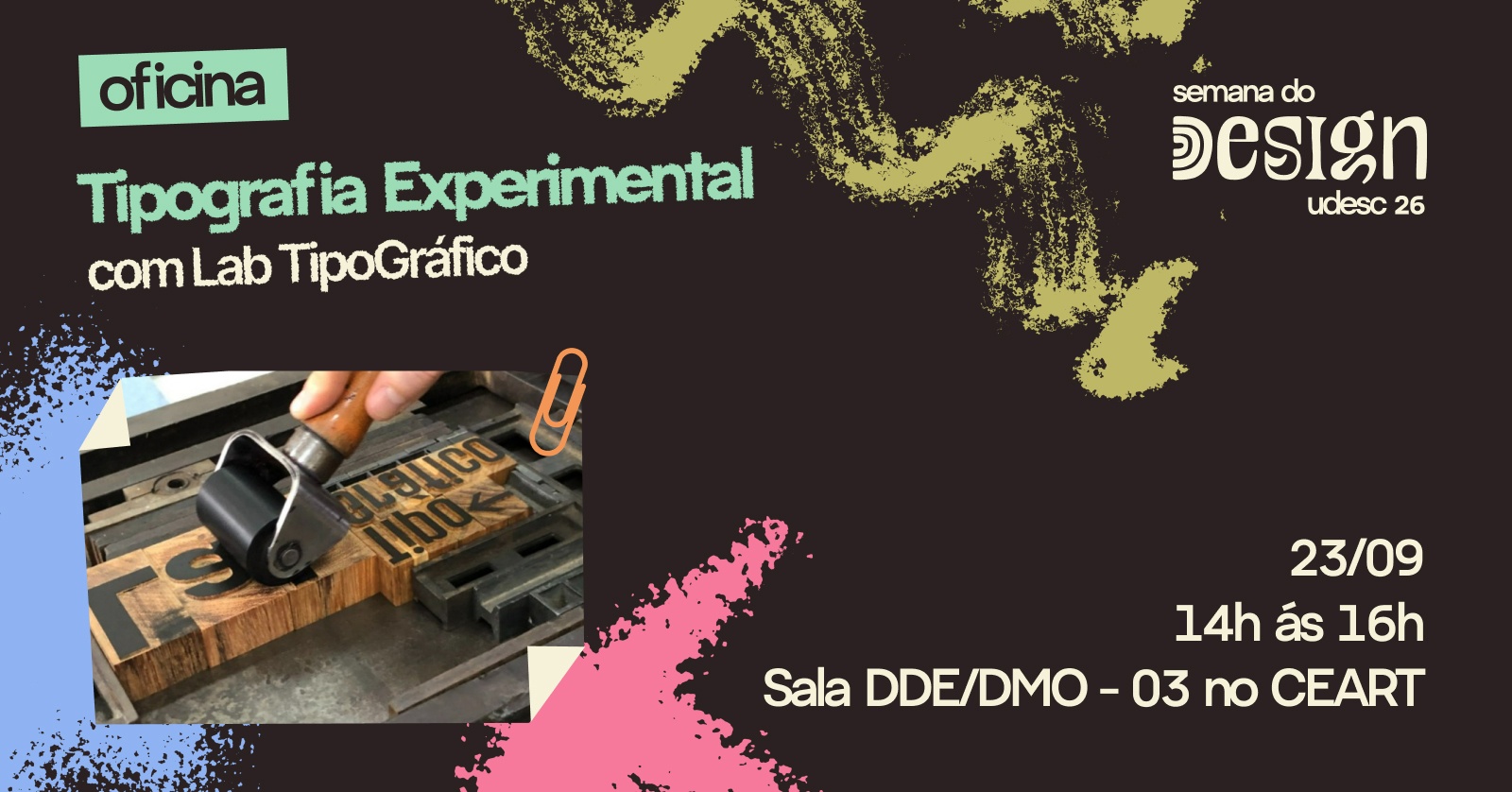 Tipografia Experimental, com Lab TipoGráfico