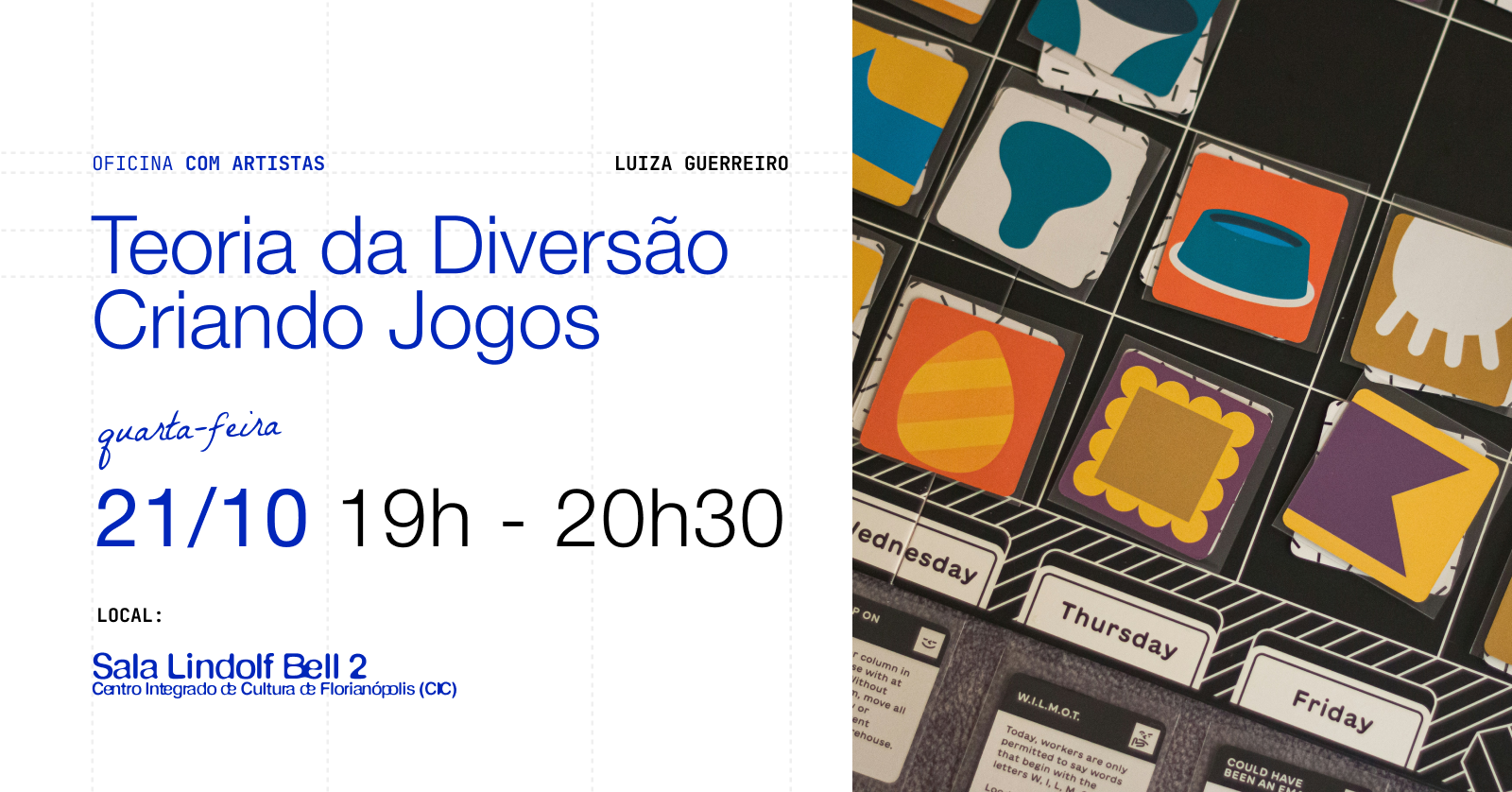 Teoria da Diversão – Criando Jogos | Oficina com Luiza Guerreiro