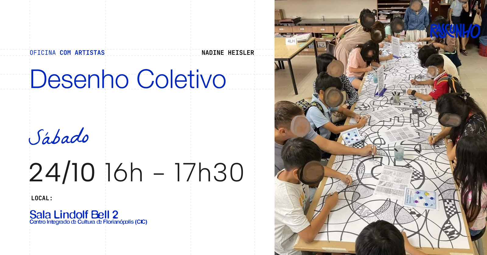 Desenho coletivo | Oficina para crianças