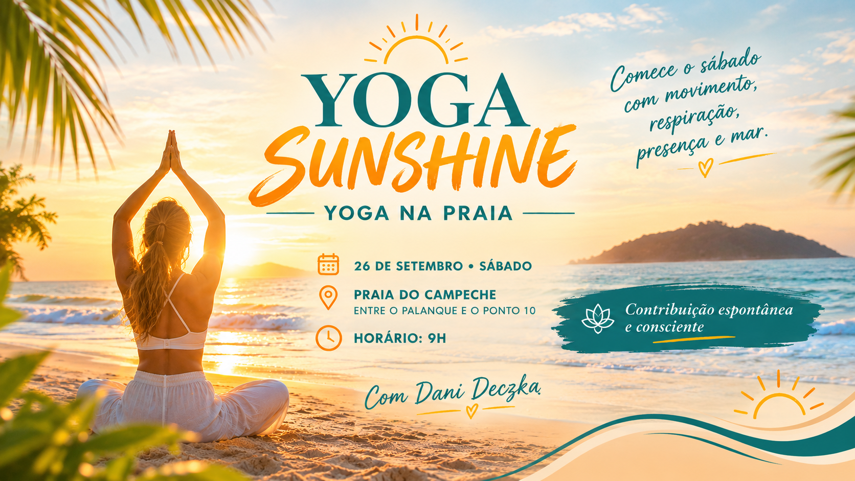 Yoga Sunshine | Yoga na Praia Campeche