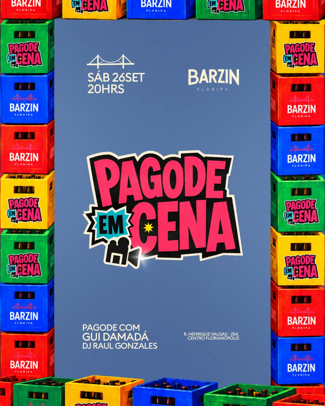 BARZIN SÁBADO 26/09 - PAGODE EM CENA - GUI DAMADÁ + DJ RAUL GONZALES