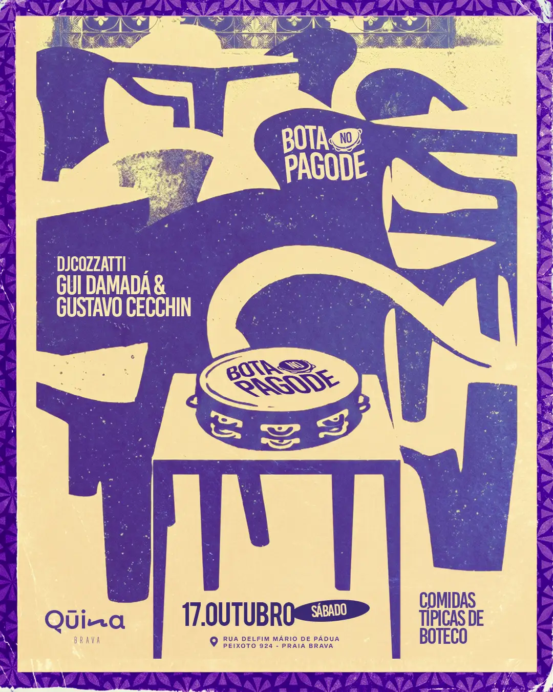 BOTA NO PAGODE: GUI DAMADÁ & GUSTAVO CECCHIN + DJ COZZATTI