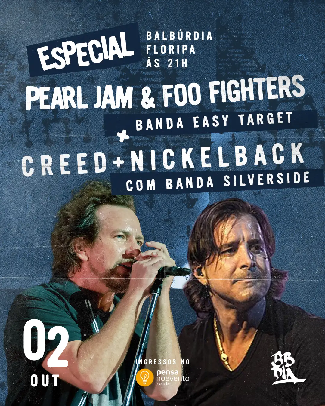 ESPECIAL PEARL JAM & FOO FIGHTERS + CREED/NICKELBACK