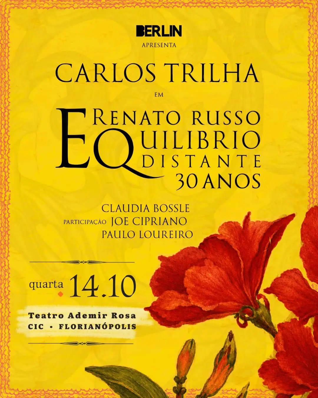 CARLOS TRILHA em EQUILÍBRIO DISTANTE 30 anos