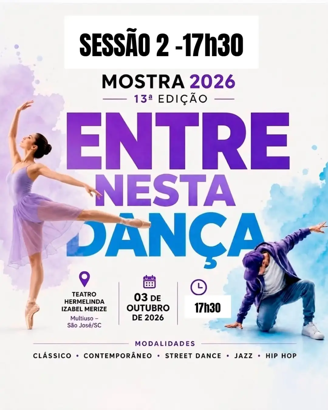Entre Nesta Dança - SESSÃO 17H30