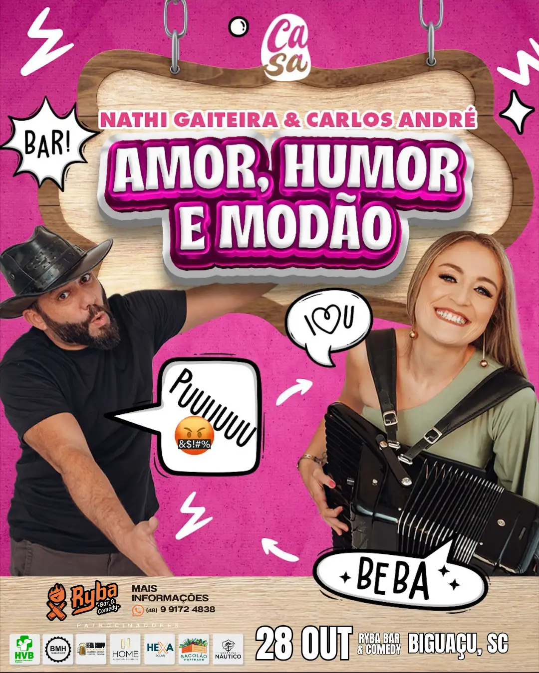 Nathi gaiteira em Amor, Humor e modão