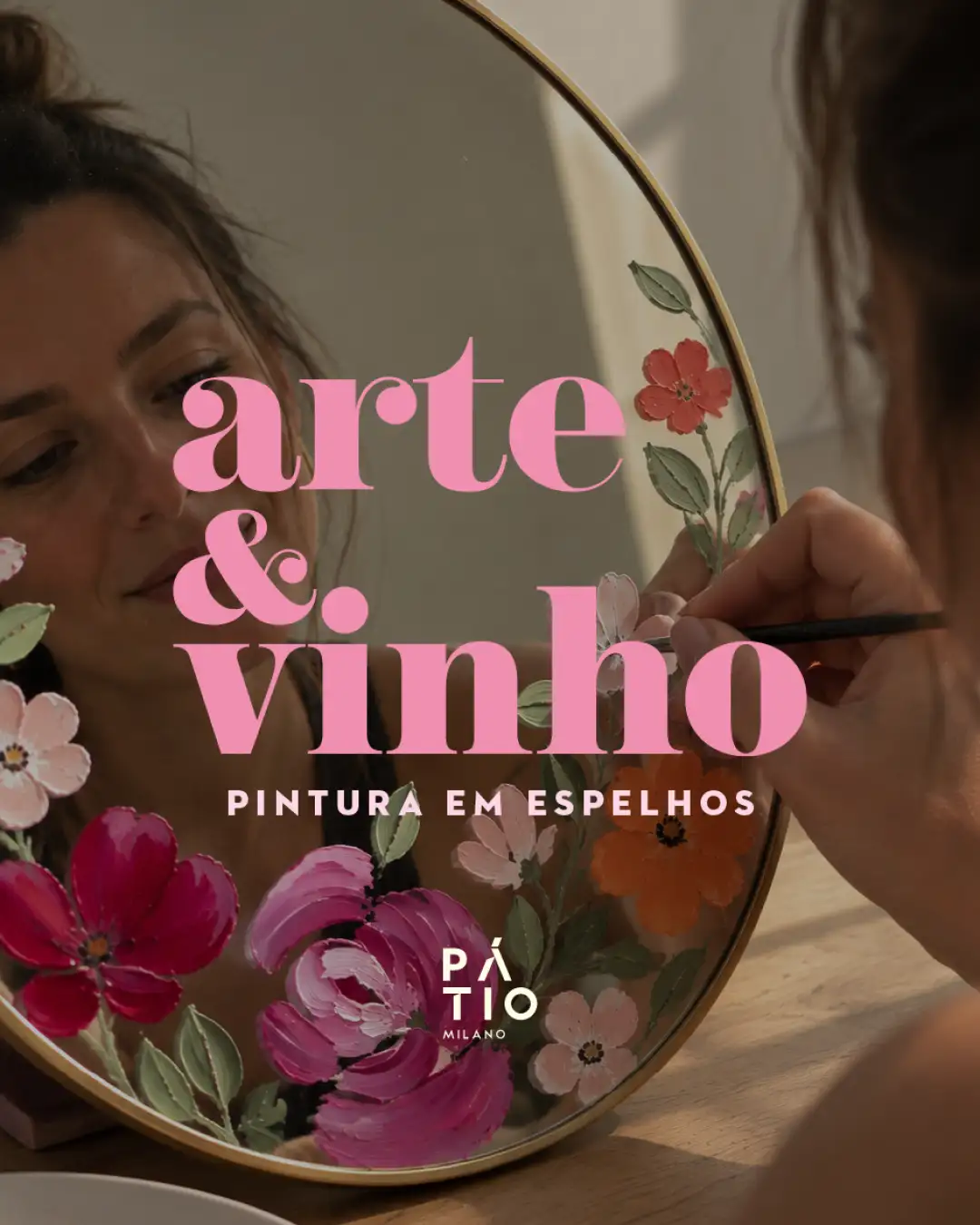 Arte&Vinho -- Pintura em Espelhos
