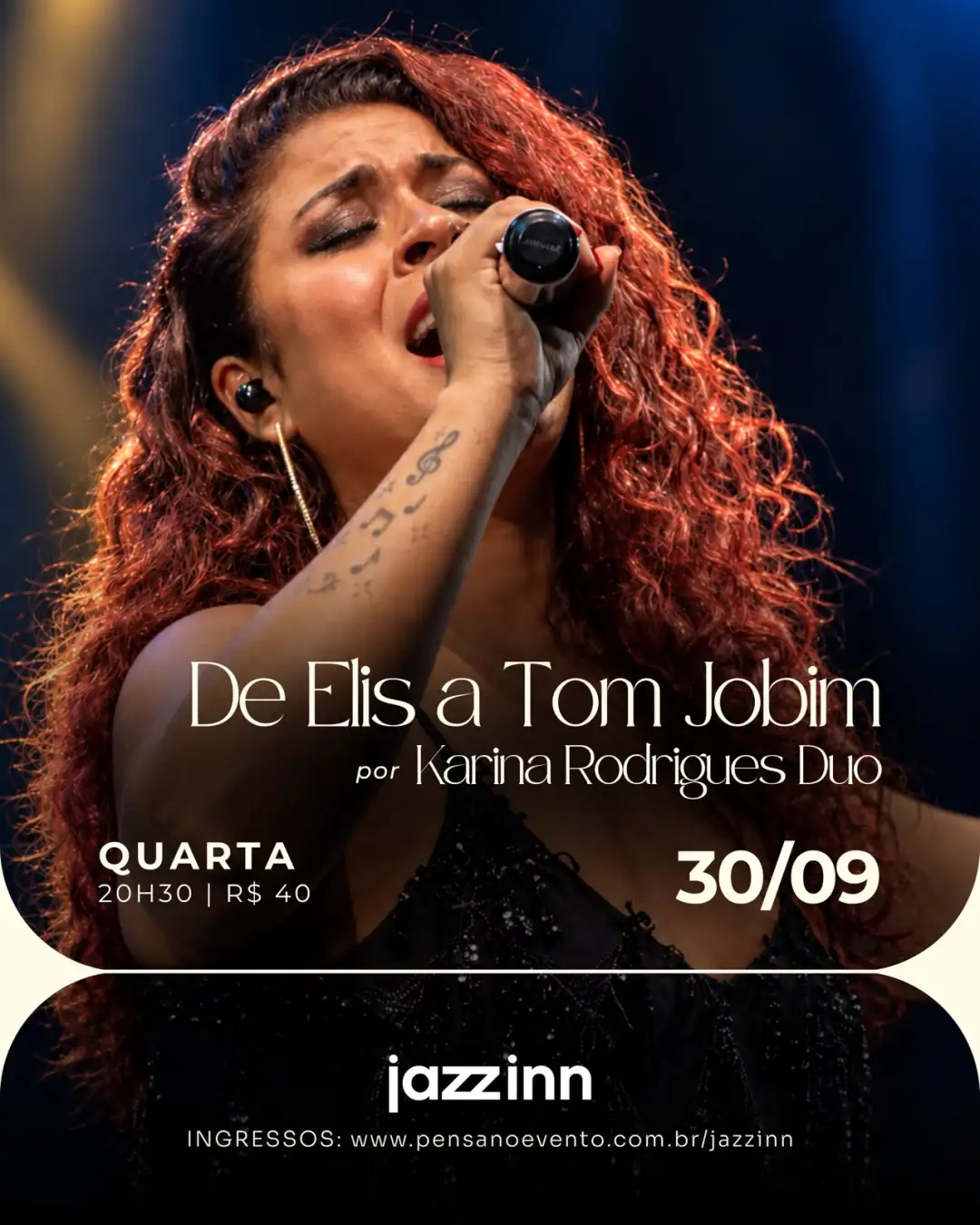 De Elis a Tom Jobim por Karina Rodrigues Duo