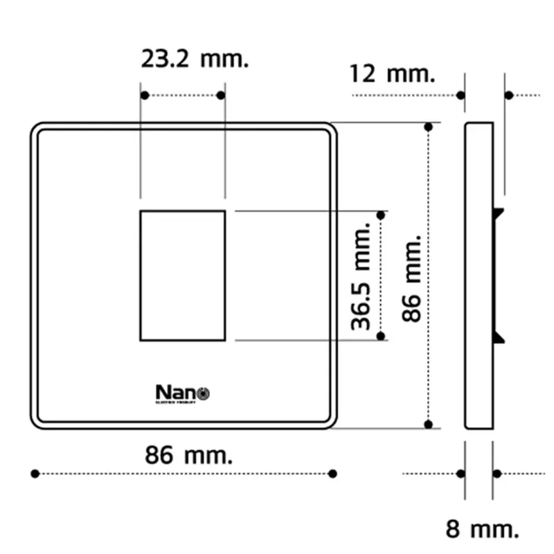 Switch/ Socket Plate (Square 3x3")