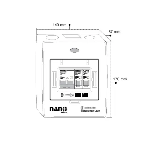 NNP-Consumer Unit-Din type- Complete set