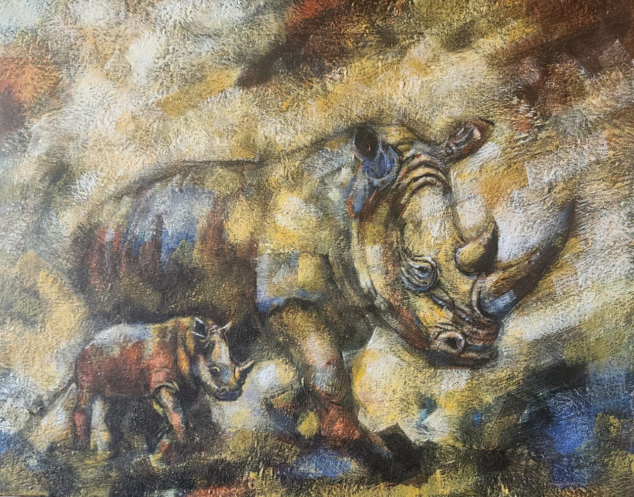Wild Companions – original artwork by Ssegujja Godfrey