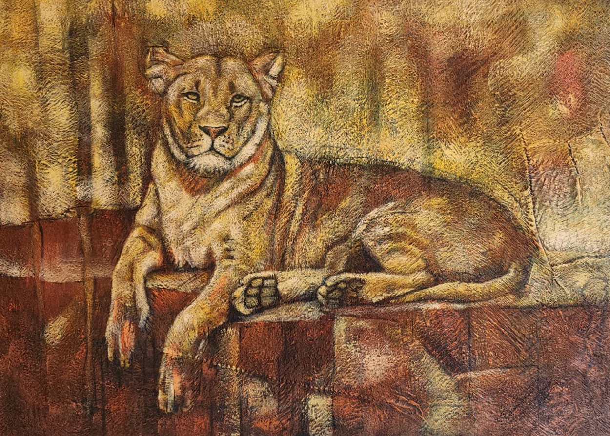 Sunlit Majesty – original artwork by Ssegujja Godfrey