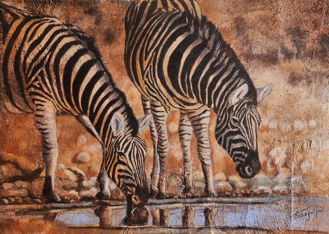 Water's Edge – original artwork by Ssegujja Godfrey