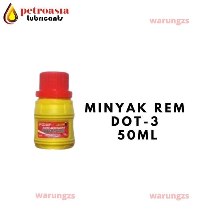 PETROASIA Minyak Rem DOT3 Merah 50ML - Image 1