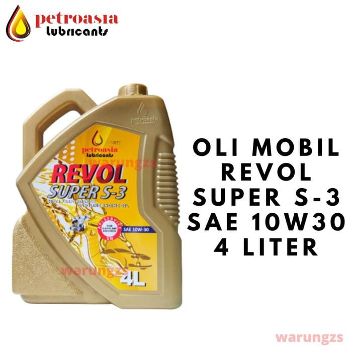 PETROASIA Oli Mobil Revol Super S3 10W 30 4L - Image 1