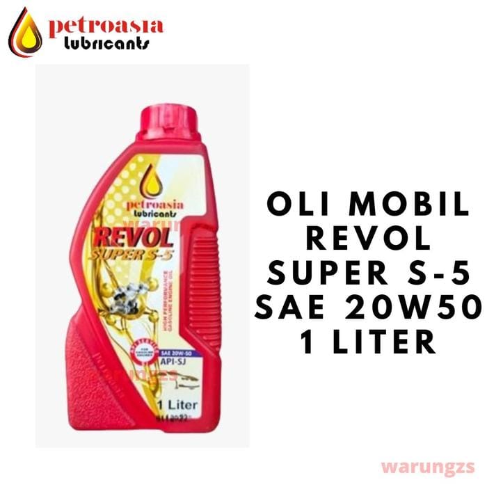 PETROASIA Oli Mobil Revol Super S5 20W50 1L - Image 1