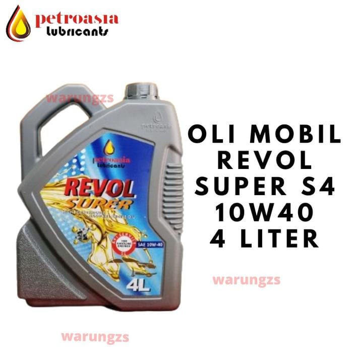 PETROASIA Oli Mobil Revol Super S4 10W40 4L - Image 1