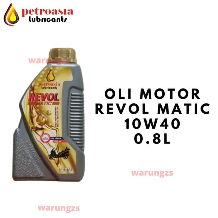 PETROASIA Oli Motor Revol Matic SAE 10W40 0.8L - PETROASIA
