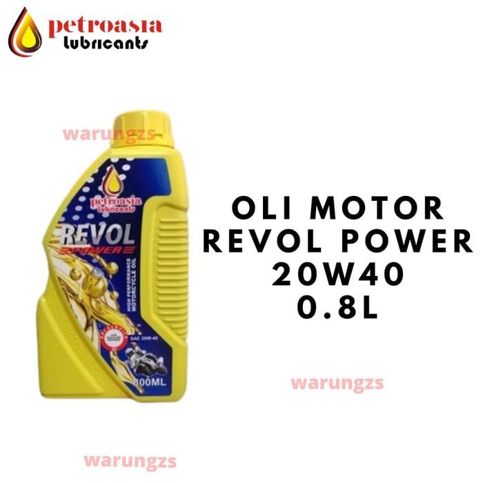 PETROASIA Oli Motor Revol Power SAE 20W40 0.8L - Image 1