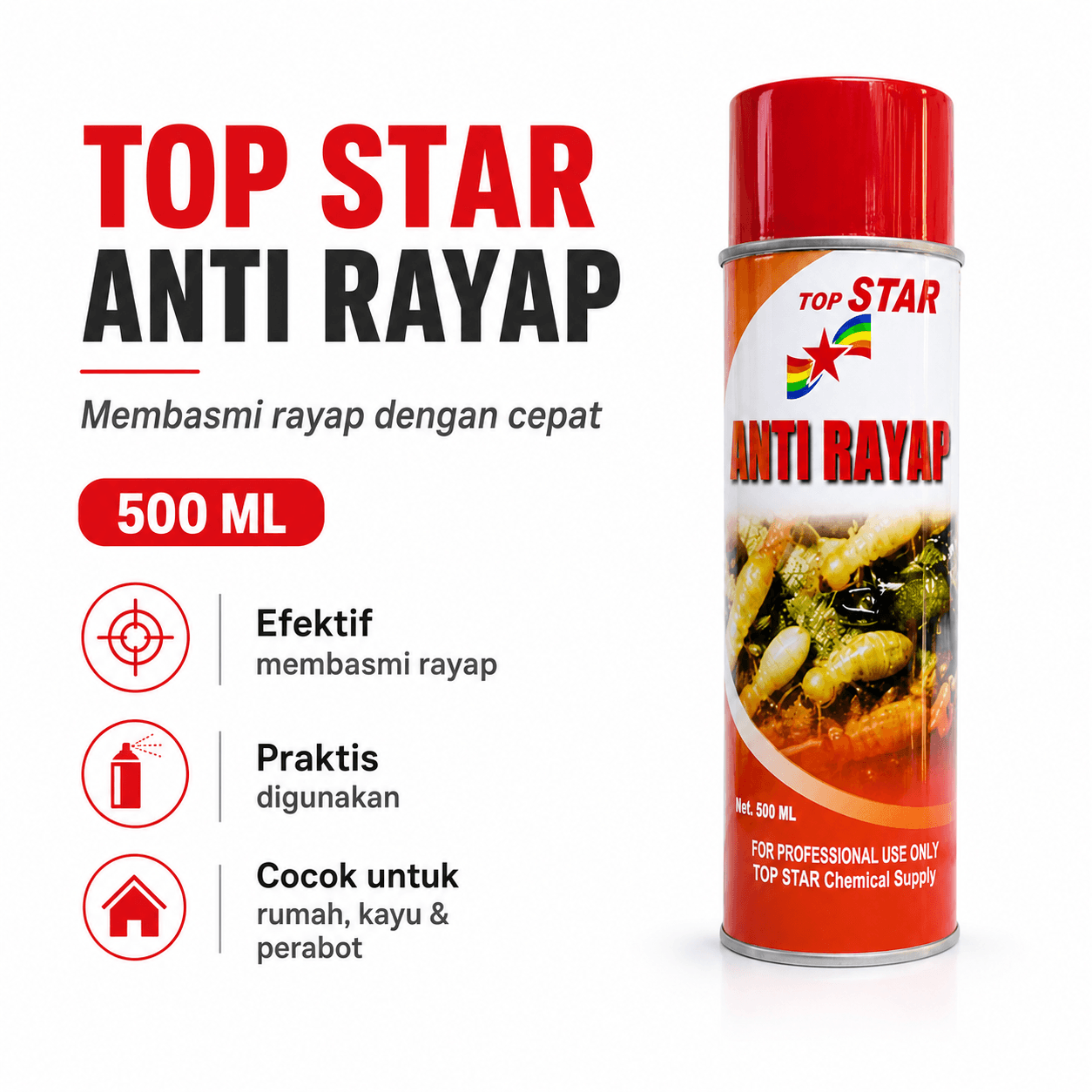 TOPSTAR ANTI RAYAP 500ML - TOPSTAR